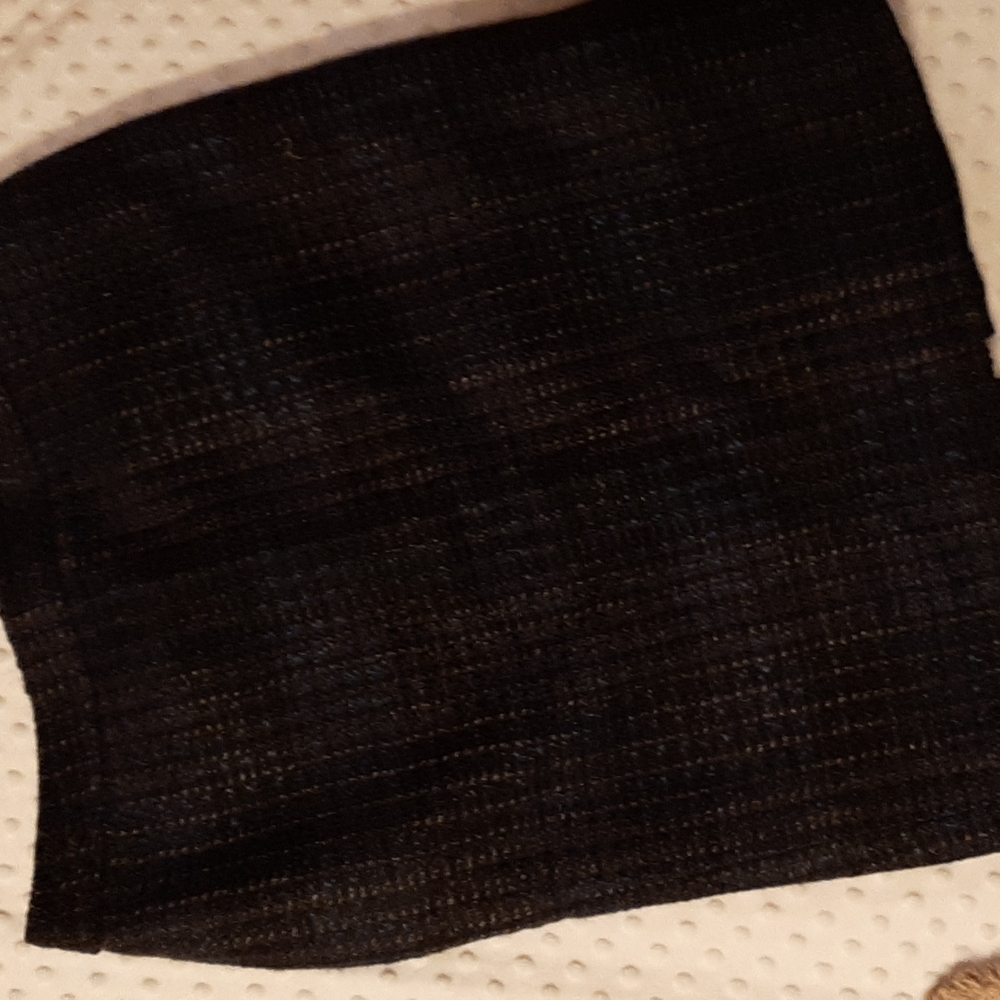 Ann Taylor Black and Blue Tweed Pencil Skirt